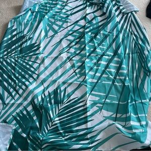 Palm Leaf Shower Curtain NWOT